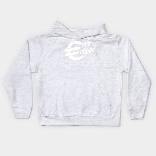 Twitch.tv/EuroEclipse White Logo Kids Hoodie by EuroEclipse